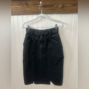 Vintage Levi's sample piece Classic Black Denim Skirt Sz 10 but VERY SMALL!!!